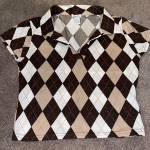Argyle Crop top